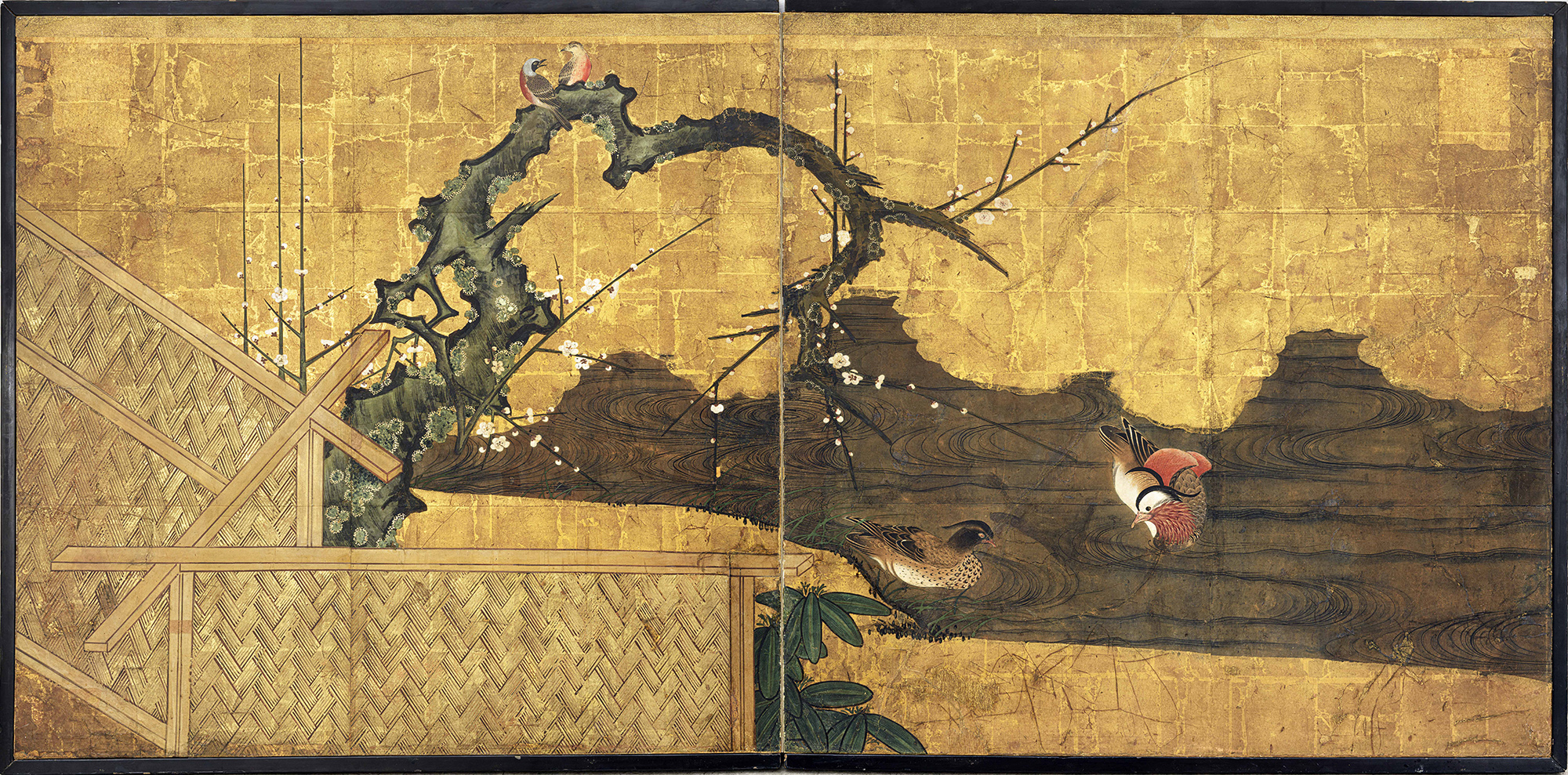 two panel japanese screen